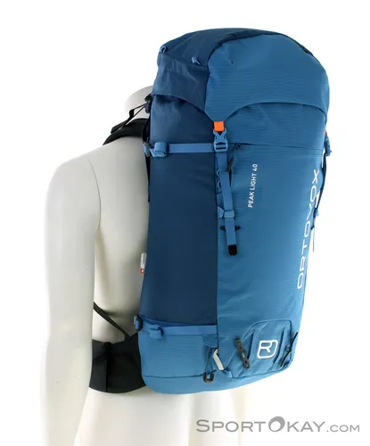 Ortovox Peak Light 40 Rucksack - heritage blue - Hochalpine Rucksäcke: Der PEAK LIGHT 40 überzeugt durch sein leichtes, minimalistisches Design und das innovative SWISSWOOL HYBRID BACK SYSTEM für optimalen Tragekomfort und Klimaregulation.