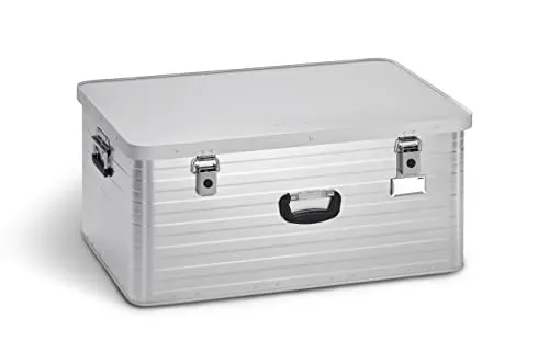 Enders Alubox TORONTO 130 L - Stapelbare Aluminiumbox - Werkzeugkasten aus Aluminium mit 1 mm Wandstärke, extra stabil und spritzwasser- sowie staubdicht - ideal für Transport und Lagerung.