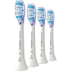Philips Sonicare G3 Premium Gum Care - 4er-Pack Schallzahnbürstenköpfe, sanfte Reinigung für gesundes Zahnfleisch und bis zu 10 Mal mehr Plaqueentfernung