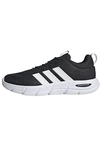 adidas Cloudfoam Flex Laufschuh mit elastischen Schnürsenkeln, Schwarz, Größe 47 1/3 - Hochwertiger Laufschuh von adidas, Größe: 47 1/3, mit elastischen Schnürsenkeln für optimalen Halt und Komfort beim Laufen.