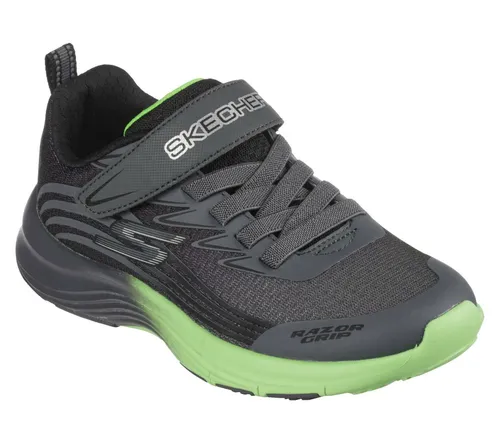 Skechers Razor Grip Kinder Sneaker | Sportlicher Turnschuh für aktive Kids - Sneaker für Kinder mit rutschfester Gummi-Außensohle und bequemem Memory-Foam-Fußbett – perfekt für Freizeit und Sport.