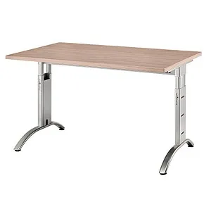 HAMMERBACHER Savona höhenverstellbarer Schreibtisch - Kinderschreibtisch mit manuell höhenverstellbarer Tischplatte von 65,0 - 85,0 cm, robustes Design aus melaminharzbeschichtetem Spanplatten und FSC®-zertifiziert – ideal für gesundes Arbeiten.