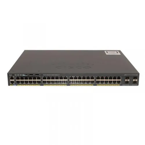 Cisco Catalyst 2960X-48LPS-L - Managed Switch mit PoE+ - Netzwerk-Switch mit 48 Gigabit Ports, ideal für Unternehmen, die Power over Ethernet benötigen. Hohe Switching-Kapazität von 216 Gbit/s und einfache Rack-Installation.