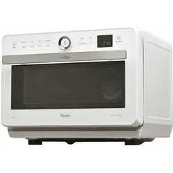 WHIRLPOOL JT469WH - Jet Chef Mikrowelle - 33 L - 6th SENS Combi Crisp Steam - Edelstahl - 36 cm Drehscheibe - Weiß - Weiß