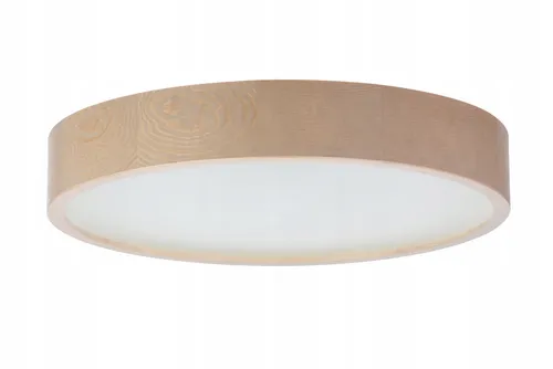 STOLARNIA PIKA Nabucco Deckenlampe aus Holz – Runde 3xE27 Leuchte (Ø47 cm) - Moderne Deckenlampe aus hochwertigem Kiefernholz und elegantem Glas, ideal zur Schaffung einer gemütlichen Atmosphäre in jedem Raum. Flexibel mit E27-Fassungen für individuelle Lichtgestaltung.