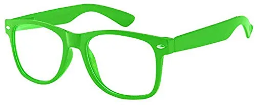 Boolavard Kids Nerd Brille Clear Lens Geek Fake Brillen für Mädchen Jungen Brillen Alter 4-12 (Grün)