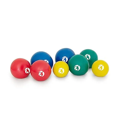 AFH Webshop 8er Spar Set | Therapie Gewichtsball | Sportball | Gymnastikball | mit Sandfüllung | je 2 x 0,5kg, 1,0kg, 1,5kg und 2,0 kg