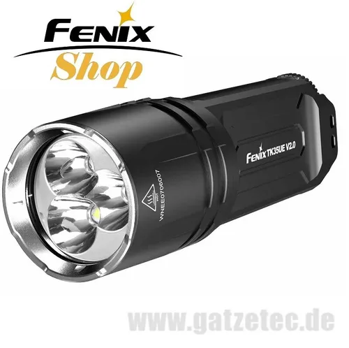 fenix Tk35 UE V2.0 - 5000 Lumen Taschenlampe, kompakt mit 400m breitem Lichtstrahl und wasserdicht nach IP68