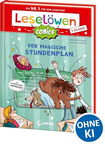 Leselöwen Comics 1. Klasse - Der magische Stundenplan: Jetzt als Comic-Buch! - Die Nr. 1 für den Lesestart - Mit Leselernschrift ABeZeh - Erstlesebuch für Kinder ab 6 Jahren