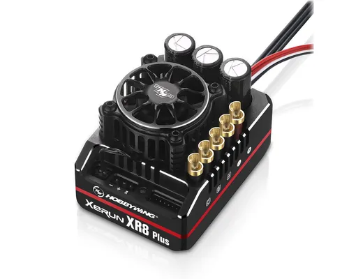 Hobbywing Xerun XR8 Plus G2S Brushless Regler 200A - ESC für 1/8er Modelle, bietet 6 RPM-Limit-Profile und ein effizientes Hitzeregulierungssystem für optimale Leistung und Zuverlässigkeit.