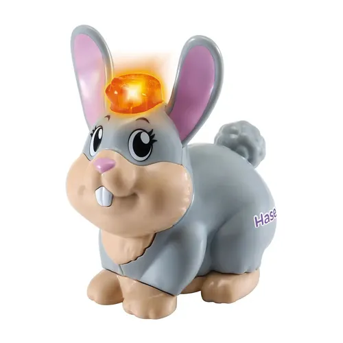 vtech Hase "Tip Tap Baby Tiere" - ab 12 Monaten - Interaktives Spielzeug für Kleinkinder mit Licht- und Soundeffekten. Fördert spielerisch das Lernen von Farben und Tieren. Ideal für neugierige Entdecker ab 12 Monaten.