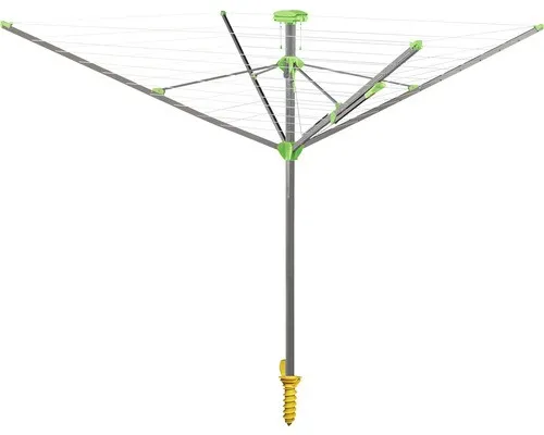 Wäschespinne JUWEL Novaplus Evolution Lift - Wäscheständer mit einer großzügigen Trockenfläche von 207 cm Breite, ideal für effizientes Trocknen von Wäsche im Garten oder auf dem Balkon.