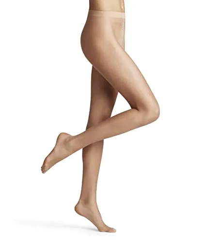 FALKE Damen Strumpfhose Natural Glow 6 DEN W Ti ultra-transparent einfarbig 1 Stück, Hautfarben Natural 4037, L