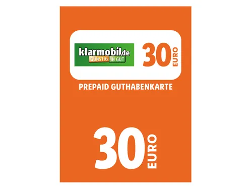 Klarmobil Code über 30 €