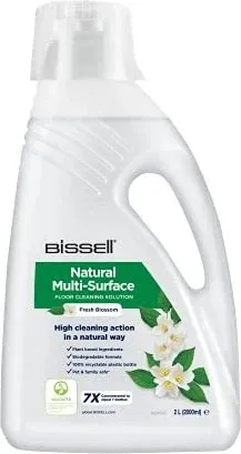 Bissell Unterhaltsreiniger Natural Multi-Surface, Konzentrat - 1 Liter - Reinigungsmittel für Hartböden und Teppiche, biologisch abbaubar und sicher für Haustiere. Entfernt effektiv Schmutz und stellt den natürlichen Glanz wieder her.