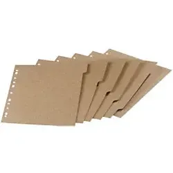 OXFORD Touareg Blanko Register DIN A4 Beige 5-teilig 280 g/m2 Pappkarton Rechteckig