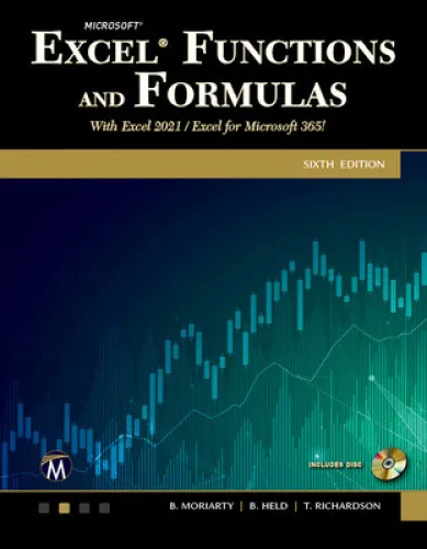Microsoft Excel Functions and Formulas - Taschenbuch mit über 400 Funktionen für Excel 2021 und Microsoft 365, ideal für Studenten und Berufstätige, die ihre Excel-Kenntnisse vertiefen möchten.