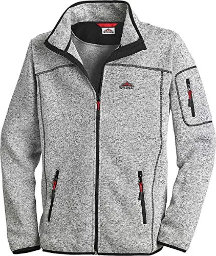 Stubai Herren Strick Fleecejacke mit Fleece-Innenseite - Wärmende Fleecejacke mit Stehkragen, ideal für Outdooraktivitäten. Ausgestattet mit wind- und wasserdichten Reißverschlüssen sowie mehreren Taschen für optimale Funktionalität.