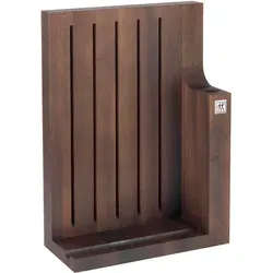 Zwilling 31880-100-0 Messerblock aus Edelstahl und Wood - Küchenmesser mit edlem Eschenholz und Magneten für sicheren Halt, ideal für eine stilvolle und funktionale Aufbewahrung in Ihrer Küche.