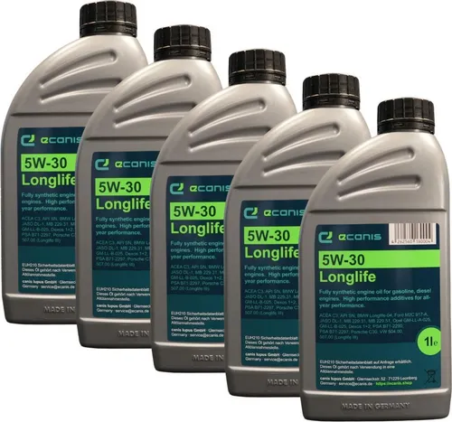 Motoröl Multipack 5x1 l 5W-30 C3 SN ECANIS Longlife vollsynthetisch für PKW