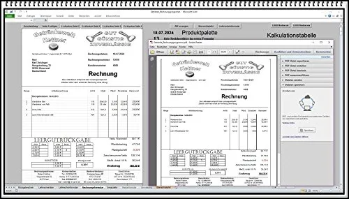 Rechnungsprogramm Rechnungssoftware Getränkehandel Trinkhalle Getränkemarkt Getränke. Fakturierungssoftware mit Lieferschein und Pfandschein