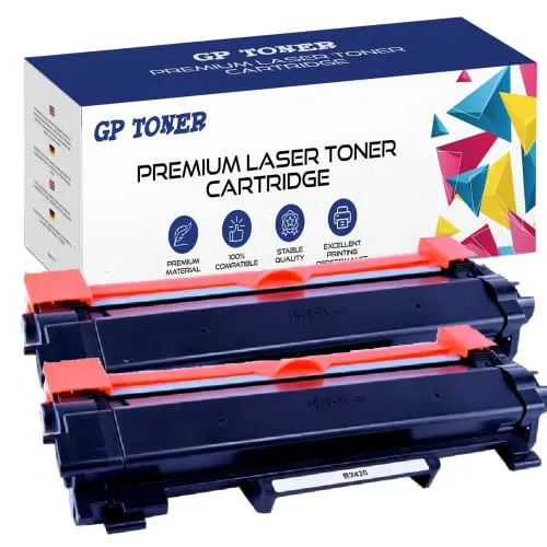 GP TONER Kompatibel TN-2420 Tonerkartusche als Ersatz für Brother TN2420 TN2410 MFC-L2710DW MFC-L2710DN MFC-L2750DW DCP-L2530DW DCP-L2510D DCP-L2550DN HL-L2350DW HL-L2310D HL-L2370DN 2 Schwarz
