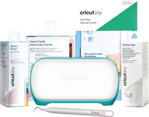Cricut Joy Starter Bundle - Schneideplotter für kreative Projekte - Drucker und kreative Schneide- und Zeichenmaschine, ideal für personalisierte Designs und schnelle Projekte in nur 15 Minuten.