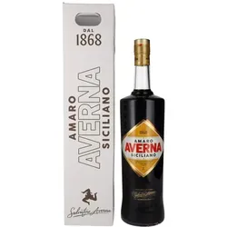 Averna Amaro Siciliano 29% Vol. 3l Geschenkbox - Likör & Kräuterschnaps, der meistverkaufte Amaro Italiens mit reichem, tiefem Geschmack aus 33 mediterranen Zutaten – perfekt als Geschenk.