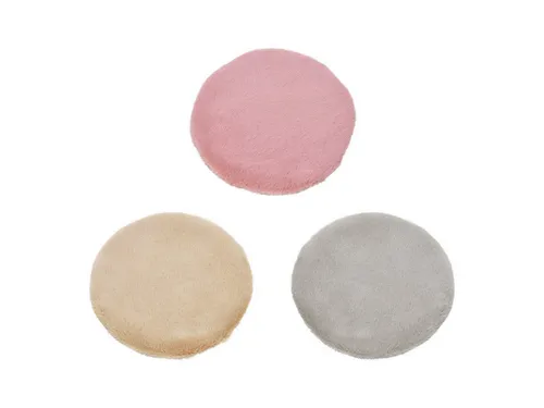 Wurm Sitzauflage Wurm, Sitzauflage Kunstfell aus Polyester Braun, Beige, Rosa 3-fach, Ø, (1 St)