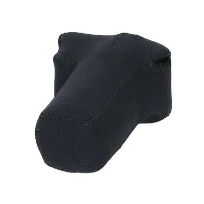 OP TECH D Series Kamera-Tasche Schwarz - kompakte Neoprenhülle für Film- und Digitalkameras, ideal für den Einsatz im Feld mit sicherem Druckknopfverschluss