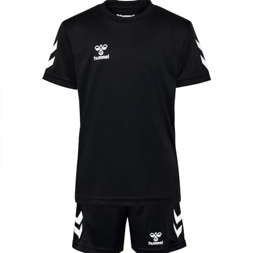 Hummel Logo Set 6 Years - Trainingsbekleidung für aktive Kinder – Bequemes T-Shirt und Shorts mit elastischem Bund für optimalen Halt und Bewegungsfreiheit, ideal für Schule und Freizeit.