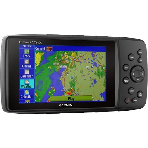 Garmin GPSMAP 276Cx Navigationssystem - Schwarz - Tragbare Navigationsgeräte mit 5 Zoll Bildschirm, Bluetooth und Sprachsteuerung für präzise Navigation in jedem Abenteuer.