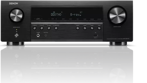 Denon AVR-S670H - 5.2 8K-AV-Verstärker, 140W Leistung mit HEOS für kabelloses Musikstreaming im ganzen Haus