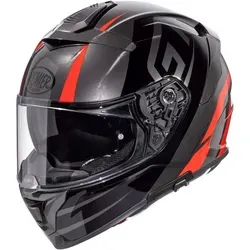 Premier Devil GT, Integralhelm - Grau/Schwarz/Rot - XXL