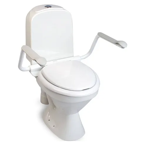 Etac Supporter Armlehnen für die Toilette - Toilettensitze mit Armlehnen, belastbar bis 130 kg, bieten zusätzlichen Halt und Sicherheit für mehr Komfort im Badezimmer.