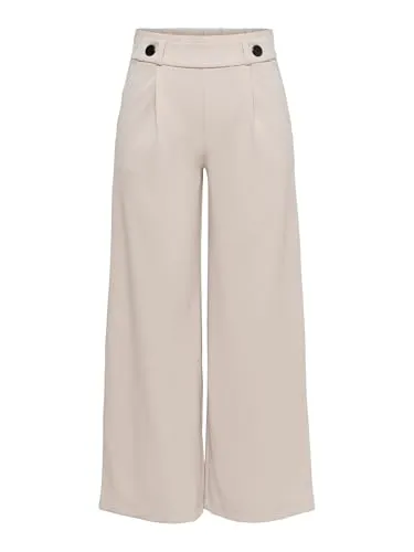 Damen Jerseyhose "GEGGO NEW LONG PANT JRS NOOS", Gr. XL - Chateau Gray mit Zierknopf - Weite Hosen für entspannte Tage: Bequeme Jerseyhose mit figurumspielendem Schnitt und elastischem Material für optimalen Tragekomfort.