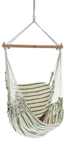 Chico Hängesessel Baumwolle beige-grün Hängestuhl