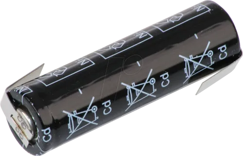 PA SN600 AA 1Z - Industriezelle, NiCd, AA (Mignon), 1,2 V, 600 mAh, Z-Lötfahnen
