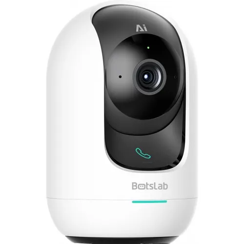 Botslab Indoor Camera 2 Pro - 360° Überwachungskamera - Multimedia Netzwerk Netzwerkkamera mit 2.4GHz/5GHz Wi-Fi, Multi-Scenes AI-Erkennung und One-Touch-Anrufen für optimale Sicherheit und Benutzerfreundlichkeit.