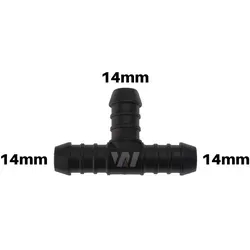 WamSter® T Schlauchverbinder Pipe Connector 14mm Durchmesser