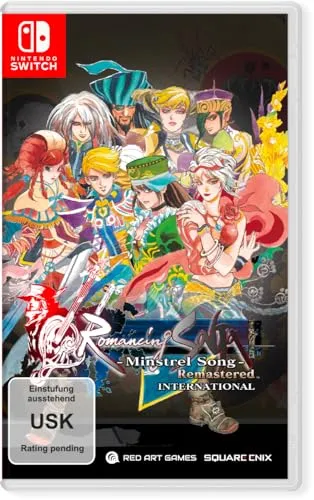 Romancing SaGa - Minstrel Song Remastered für Nintendo Switch - Erlebe die epischen Geschichten in Mardias mit verbesserten HD-Grafiken und einer neuen Lokalisierung in mehreren Sprachen. Wähle deinen Helden und gestalte dein eigenes Abenteuer!