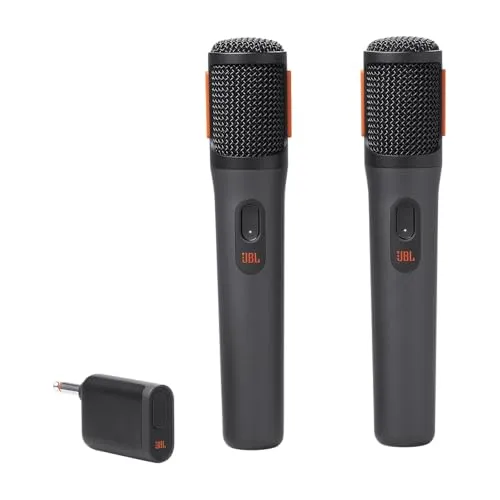 JBL Mikrofon "PartyBox Wireless Mic" - Kabelloses Mikrofon-Set, inkl. Dongle und USB-C-Kabel, ideal für Partys und Events