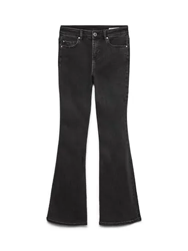 VERO MODA VMFLASH Mid Rise Ausgestellt Jeans - Damen-Jeanshosen mit einer perfekten Passform, hergestellt aus einem nachhaltigen Materialmix für optimalen Tragekomfort und Stil.