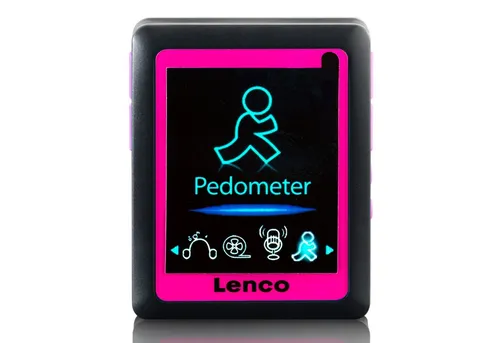 Lenco PODO-152 Pink - MP3/4-Player mit Schrittzähler und 4GB - Mobile Audio-Player mit Schrittzähler, ideal für Fitness und Musikliebhaber, 4GB interner Speicher und erweiterbar bis 32GB für endlosen Musikgenuss.