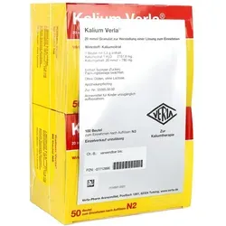 Kalium Verla Granulat - Nahrungsergänzungsmittel zur Bekämpfung von Kaliumverarmung, ideal zur Unterstützung bei Herzrhythmusstörungen und Stoffwechselübersäuerung.