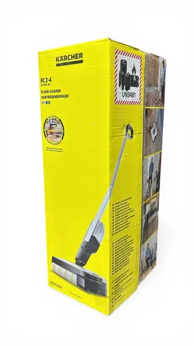 Kärcher Hartbodenreiniger FC 2-4 Battery Set - Kabelloser 2-in-1 Bodenreiniger mit rotierender Mikrofaserwalze, 20 Min Akkulaufzeit und müheloser Reinigung unter Möbeln