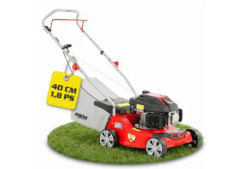 HECHT 5408 Benzin-Rasenmäher 41cm - Rasenmäher-Zubehör, leistungsstarker Benzin-Rasenmäher mit 41 cm Schnittbreite für effizientes Mähen und einfaches Handling.