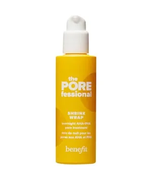 Benefit Cosmetics The POREfessional Shrink Wrap - Overnight AHA+PHA Poren-Treatment - Gesichtspeeling mit kraftvollem Säure-Komplex für sichtbar minimierte Poren und ein strahlendes Hautbild nach nur einer Nacht. Perfekt für eine erholsame Hautpflege während des Schlafs.