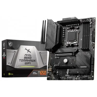 MSI MPG B650 Tomahawk WiFi Mainboard ATX - Ryzen 7000 bereit, 80A VRM und blitzschnelle Wi-Fi 6E Konnektivität für Gaming und kreative Anwendungen
