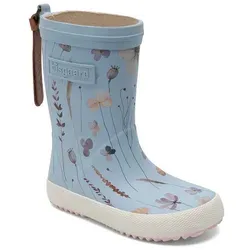 Bisgaard 92007 888 Lavender Blossom blau Gr. 30 - Gummistiefel aus wasserdichtem Naturkautschuk, handgefertigt und atmungsaktiv, ideal für stilvolle Regentage und perfekten Komfort für schmale und normale Füße.